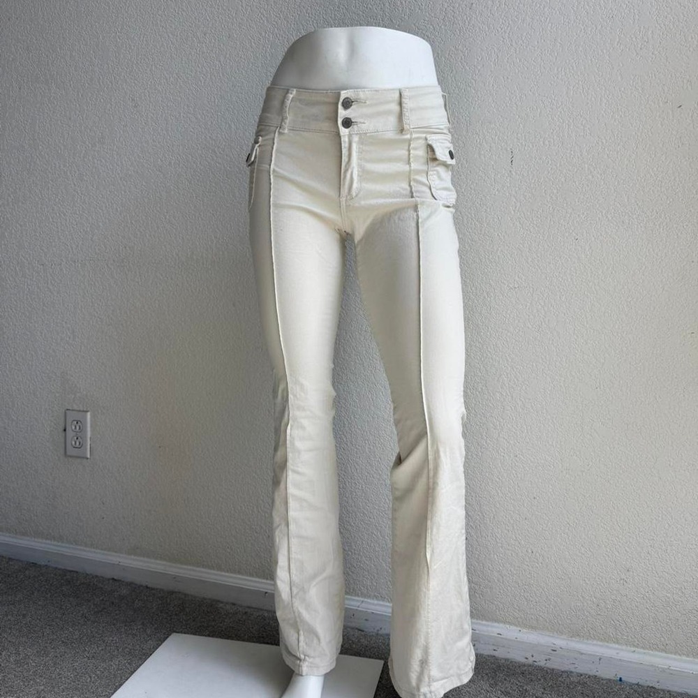 J. Galt white flared pants